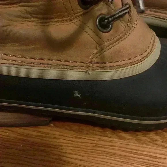 Sorel Slimpack Lace II Duck Boots, Womens Size 7.5 NL2348-286 Elk Black - Picture 5 of 12